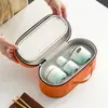 Juego de té de viaje camping viaje de negocios taza rápida individual bolsa de almacenamiento portátil exterior juego de té kung fu simple juego pequeño