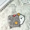 Etiqueta de Equipaje Sellada Periférica de Oso Autocrítico Anti-pérdida En Stock Regalo para Amigos Novias Colgante para Mochila ins