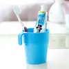 Candy cor copo plástico copo bonito beber enxaguante bucal copo escova de dentes copo com orelha pendurar alça copo de bebida