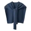 Chal corto de punto rosa para mujer, capa exterior para primavera, verano, otoño, invierno, habitaciones con aire acondicionado, combina bien con faldas, protección para el cuello, versátil, negro, talla única