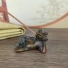 Portaincienso de estrella de cumpleaños antiguo chapado en cobre sólido, quemador de incienso de reflujo, urraca, flor de ciruelo, pájaro, mascota de té, soporte para té, estilos