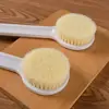 Escova de banho de cerdas macias com cabo longo escova de chuveiro escova corporal raspador de costas escova de banho especial com cabo longo escova de banho