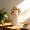 Estatuas Conmemorativas de Cardenal y Ángel Modelo Nuevo Transfronterizas Adornos de Estatua de Cardenal Rojo y Ángel