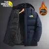 Comércio Exterior Mais Vendido Meia-Idade e Idosos Solto e Confortável Casaco Casual de Algodão Quente para Pais Inverno Novo Casaco de Algodão à Prova de Vento com Forro de Fleece