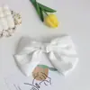 Pinza para el Cabello de Estilo Coreano Celebridad de Internet Estilo Elegante Satén Lazo Grande Pinza Superior Pinza Trasera Pinza de Primavera Princesa de Escape para Mujeres