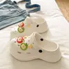 Estilo Coreano VersátilIns Star Apple Street Sapatos Tamancos Modernos Sola Grossa de EVA Duráveis Chinelos Fechados para Praia para Mulheres