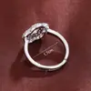 Anel Zircônia Estrela de Cinco Pontas Vazada Simples e Estiloso para Mulheres, Luxo Leve, Discreto, Acessório Versátil para o Dia a Dia