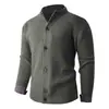 Suéter Cardigan para Hombre Estilo Chic Americano Patchwork Falso Dos Piezas Tejido de Punto de Alta Gama Perezoso Casual Deportivo Chaqueta de Pareja
