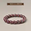 Pulsera de Cinabrio de Alto Contenido Arena Dorada Púrpura Genuina Arena Imperial Arena de Cristal Mineral Crudo Pulsera de Cinabrio al por Mayor