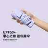 Mini Paraguas de Bolsillo para Tarjeta, Paraguas Plegable Portátil Ligero para el Sol, Protección UV, Paraguas de Doble Uso para Mujer para Sol y Lluvia