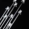 Novos Ornamentos de Guia de Caminho de Flores de Cristal Eletrogalvanizado para Casamento Luz de Caminho de Cristal Adereços de Layout para Banquete Luz Decorativa de Palco