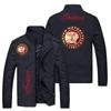 Jaqueta Casual Juvenil Tendência Primavera 2021 Estampada com Logo + Letras Gola Alta Comum Solta Personalizada com Logo de Carro