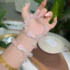 Jinfen Família Aristocrática Pulseira de Pó de Toranja Natural Luxo Leve Pó de Gás Caro Pulseira de Cabaça de Cristal Presente Avançado Ao Vivo Mesmo Estilo