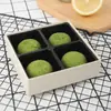 Caja de embalaje Qingtuan 4 nieve Mei Niang caja de embalaje de madera de alta gama desechable caja de embalaje de punto occidental yema de huevo