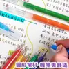 Caneta Gel com Glitter Cor Verdadeira para Diários de Estudantes, Caneta Marca-Texto Chamativa para Desenho DIY, Marcação e Cores Vibrantes