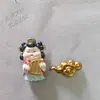 Novo adesivo de geladeira de resina para menina com traje antigo do palácio Tang, roupas Han, tocando pipa, tocando piano, tocando sheng, fornecimento direto da fábrica