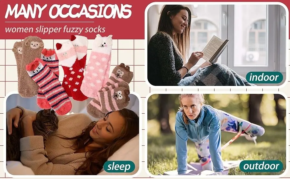 women fuzzy socks