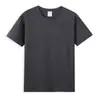 210g 40 Piezas Hilo Doble Camiseta Verano Camiseta Ropa de Trabajo Personalizada Logo Impreso Uniforme de Clase Camisa Publicitaria Cultural Manga Corta