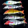 Señuelo de Pesca Duro tipo Minnow de Hundimiento Lento de 4 Secciones para Pesca en el Mar, Lubina de Agua Dulce y Pesca con Señuelo Topmouth
