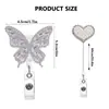 Conejo de Pascua Perla Pedrería Mariposa Corazón Médico Hebilla Fácil de Tirar Oficina Portaretratos Retráctil Insignia Rollo Regalo