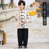 Vestido de Performance para o Dia das Crianças Estilo Chinês Top de Caligrafia para Meninos Roupa Nacional de Moda para Meninas Saia de Face de Cavalo