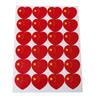 Pegatinas de bandera impermeables autoadhesivas pegatinas para la cara de niños estrella roja de cinco puntas pegatinas para la cara en forma de corazón fans Día Nacional venta caliente