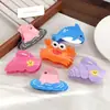 Pinzas para el Cabello Únicas y Creativas con Temática Oceánica de Animales, Pasadores de Acetato de Delfín Rosa y Tiburón de Dibujos Animados, Accesorios para el Cabello con Pinza de Tiburón Personalizada