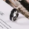 Anillo personalizado de acero inoxidable con forma de gota de aceite, disponible al por mayor. Joyería de acero de titanio. Anillo de moda para hombre y mujer SA1056