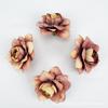 Rosa Artificial Simulada de 6cm Estilo Europeu Cabeça Pequena Decoração para Festa em Casa Casamento Flor de Seda Adorno para Minorias Étnicas Flor Artificial