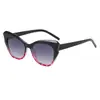 Nuevas Gafas de Sol de Moda Europeas y Americanas con Montura Ojo de Gato, Protección Solar Estilo Callejero para Mujer, Gafas de Sol Casuales Simples Retro de Personalidad Estilo Ins