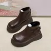 Botines Peludos de Suela Gruesa para Mujer 2026 Nuevo Otoño/Invierno Estilo Birkenstock con Plataforma Botines Chelsea Botas Martin Botas de Nieve Zapatos de Algodón