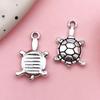 Comercio exterior superventas Plata tibetana animal mariposa tortuga aleación joyería colgante hecho a mano DIY collar pulsera colgante accesorios