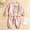Conjunto de Estrella para Niñas de Primavera y Otoño, Estilo Dulce Casual Cómodo Dibujos Animados Conjunto de Dos Piezas para Niñas Pequeñas