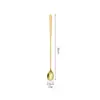 Adicionar colher de cuia de aço inoxidável com cabo longo 32cm colher redonda pontiaguda colher de óleo concha para panela quente colher de tempero colher para misturar café