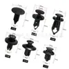 190 Piezas set de hebillas para coche Amazon nuevo AliExpress popular 6 hebillas de plástico para coche combinación más vendida
