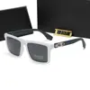 Gafas de Sol Cuadradas de Moda para Hombre, Gafas de Sol con Protección UV para Conducir al Aire Libre, Gafas de Sol Deportivas Polarizadas de Tendencia Europea y Americana