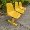 Sillas de Plástico con Respaldo para Cancha de Baloncesto, Sillas de Espera para Infusión Hospitalaria, Taburetes para Áreas Públicas de Parques, Asientos de Descanso para Exteriores