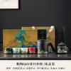 Caneca de escritório pintada à mão conjunto de chá de viagem caixa de presente terno conjunto de chá portátil atividades avançadas de separação de chá presente manual logotipo