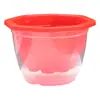 Maceta Cubierta Transparente de Plástico Grande Maceta de Persona Perezosa con Absorción Automática de Agua Chlorophytum Almacenamiento de Agua Doble Capa