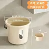 Balde de Armazenamento de Água de Grande Capacidade com Tampa, Balde de Plástico Espessado para Uso Doméstico, Conjunto de Baldes para Dormitório Estudantil, Balde para Imersão dos Pés e Lavanderia