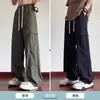 Pantalones de Trabajo Pantalones Casuales Verano Nuevo Estilo Bolsillo con Cremallera para Hombre Pantalones Largos Rectos Holgados Deportivos Pantalones de Verano para Hombre