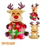 Árbol de Navidad Ensamblado de Nuevo Producto Navideño Transfronterizo Globos de Película de Aluminio de Papá Noel y Alce Globos para Fiesta Navideña
