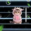 Lindo Clip de Perfume para Ventilación de Coche de Gato Gatito Acrílico Decoración de Coche Accesorio de Interior Adorno de Fragancia