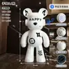 1.12m 1.6m Oso de Dibujos Animados Pintado a Mano con Altavoz Bluetooth Decoración Creativa Villa Hotel Péndulo Grande