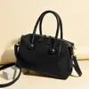 Bolso de Mano para Mujer 2026 Nuevo Bolso Boston Simple para Madre de Mediana Edad Bolso de Gran Capacidad de Cuero Suave Bandolera