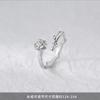 Anillo de pareja de rosas bañado en plata 925, diseño de nicho, personalidad de moda, anillo sencillo de autodisciplina para hombres y mujeres