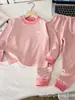 Conjunto de ropa interior térmica antibacterial para niños de otoño e invierno 10A, sin costuras, para niños y niñas, transpirable, absorbente de sudor, a rayas