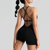 Comércio Exterior Europeu e Americano Body Sem Costura Roupa de Yoga Exterior Costas Bonitas Roupa Íntima Esportiva Bumbum de Pêssego Roupa Fitness Body com Alças