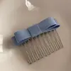 Pente de Cabelo com Laço Doce, Presilha de Cabelo para Arrumar Fios Soltos, Grampo para Franja, Acessório de Cabelo, Pente Antiderrapante, Ornamento de Cabelo