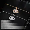 Collar Colgante Ojo de Plata S925 para Mujer Retro Lujo Accesible Gama Alta Collar Ojo de la Corona Diamante Super Brillante Cadena para Clavícula